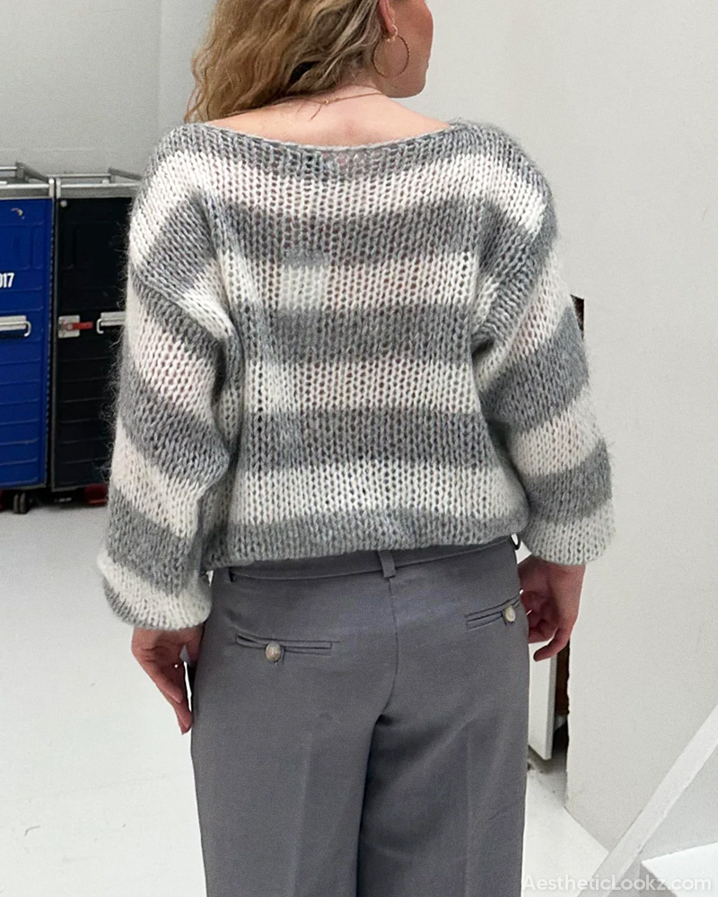 Striped Knit Sweater