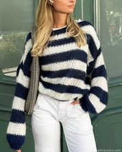 Striped Knit Sweater