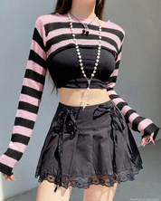 Striped Shrug Sweater