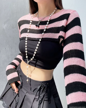 Striped Shrug Sweater