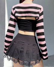 Striped Shrug Sweater