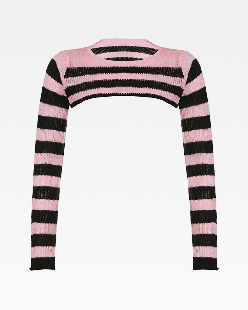 Striped Shrug Sweater