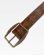Vintage Brown Leather Belt