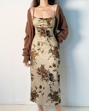 Vintage Floral Maxi Dress
