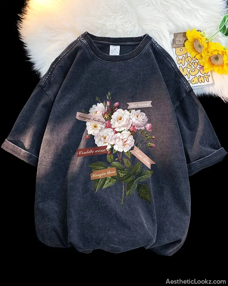 Vintage Flower T Shirt