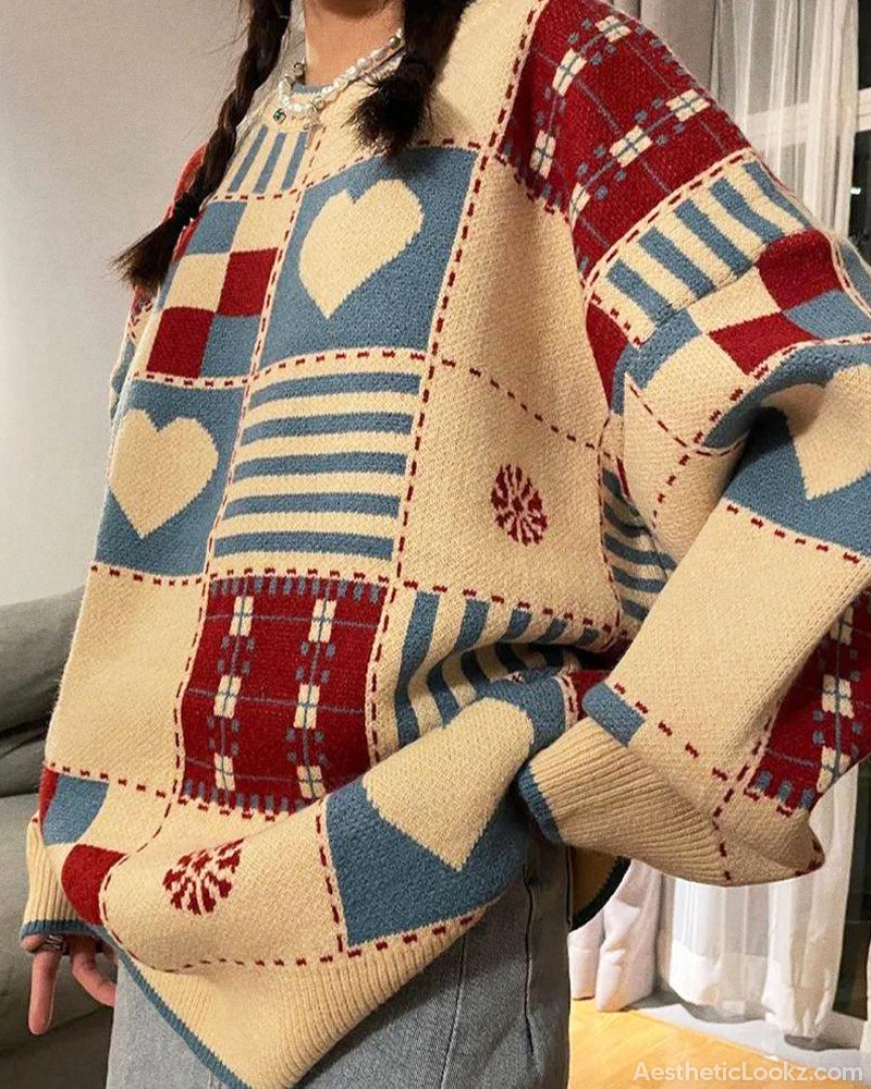 Vintage Patchwork Sweater