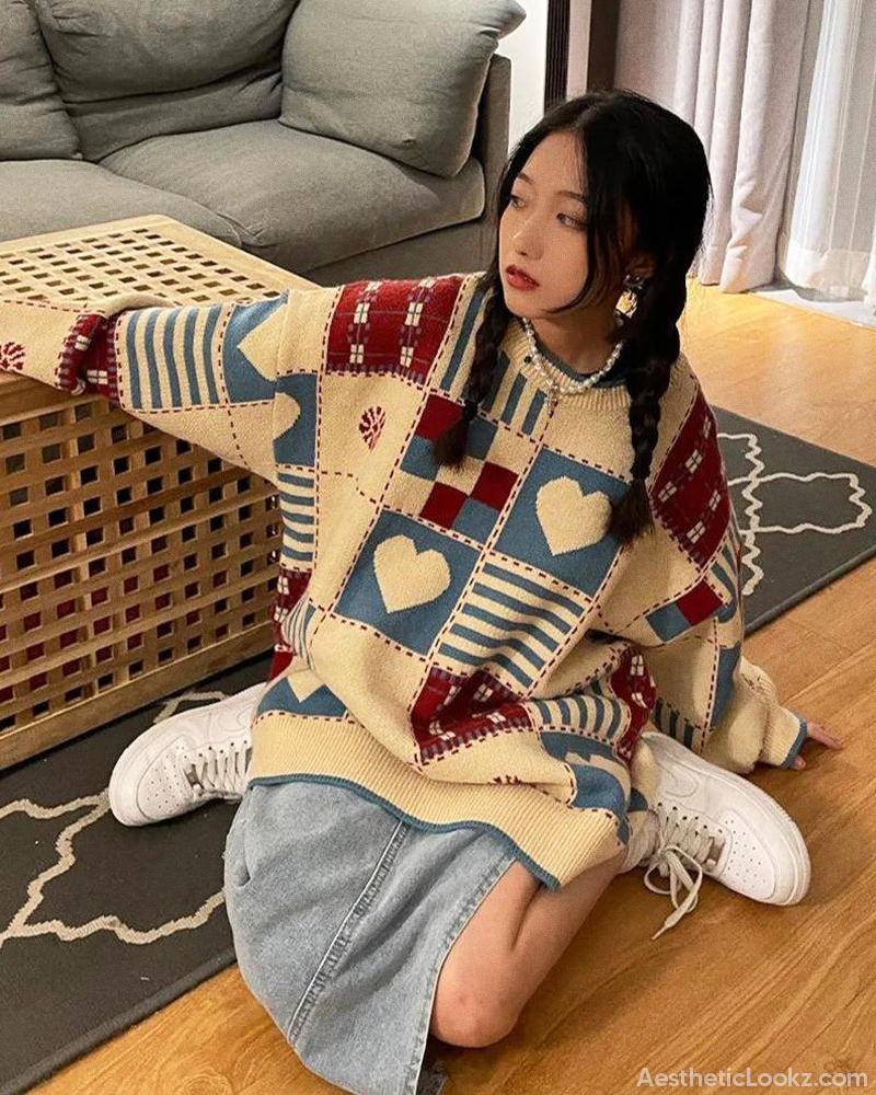Vintage Patchwork Sweater