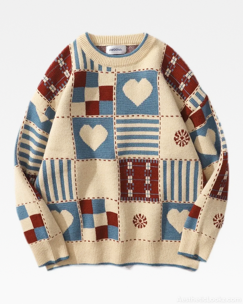 Vintage Patchwork Sweater