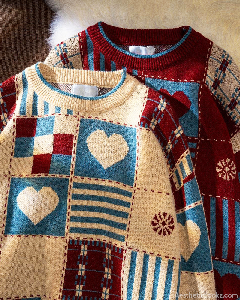 Vintage Patchwork Sweater