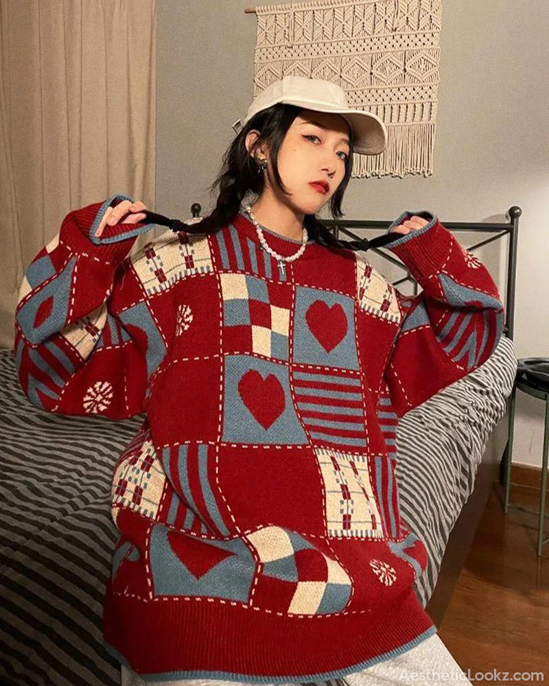 Vintage Patchwork Sweater