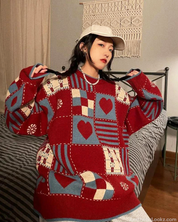 Vintage Patchwork Sweater