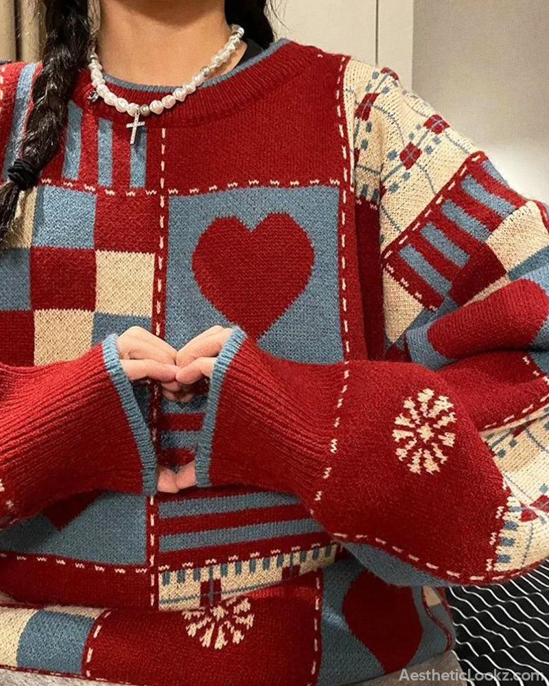 Vintage Patchwork Sweater