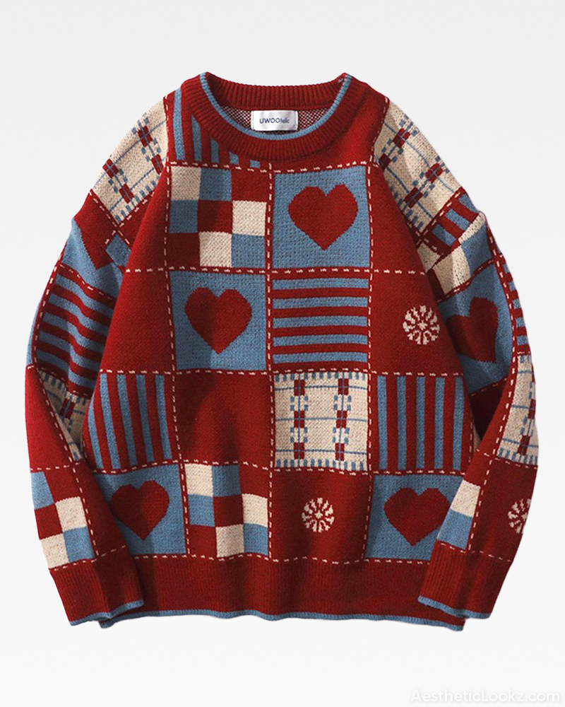 Vintage Patchwork Sweater