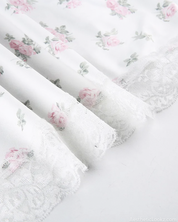 White Coquette Floral Mini Dress