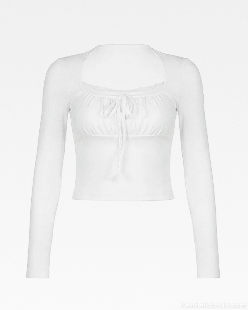 White Coquette Top