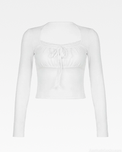 White Coquette Top
