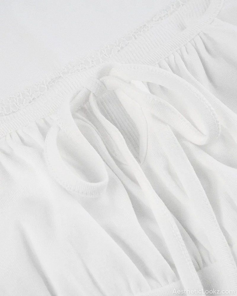 White Coquette Top