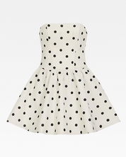 White Polka Dot Mini Dress