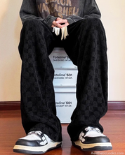 Y2K Checkered Sweatpants