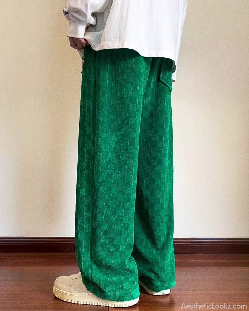Y2K Checkered Sweatpants