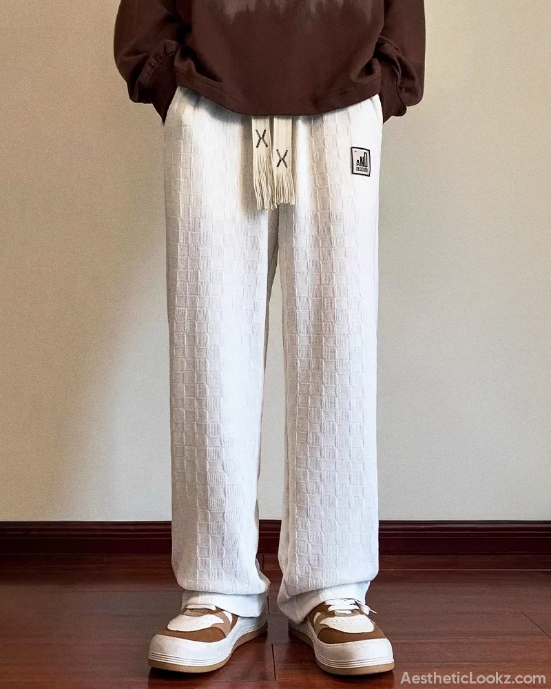 Y2K Checkered Sweatpants