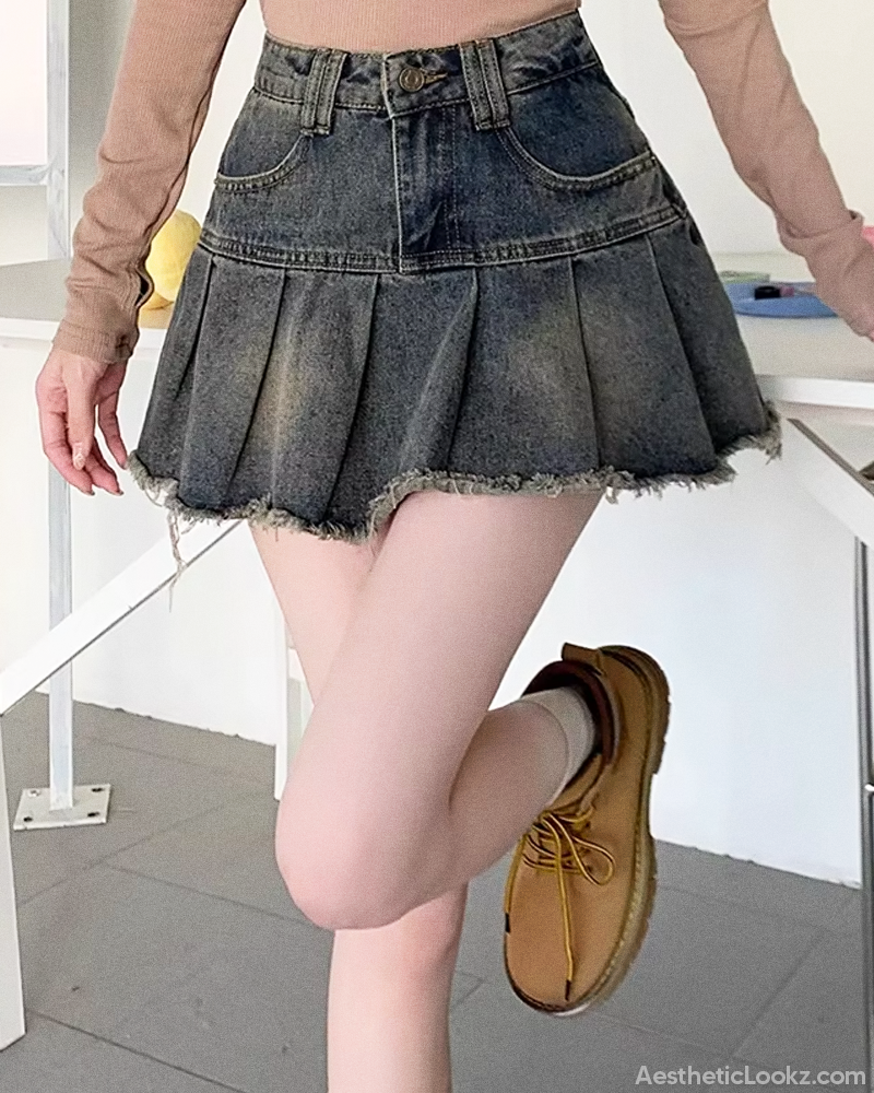 Y2K Denim Mini Skirt
