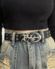 Y2K Grommet Belt