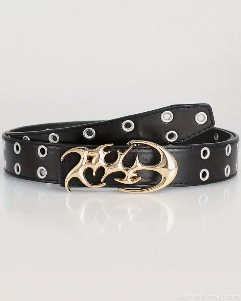 Y2K Grommet Belt