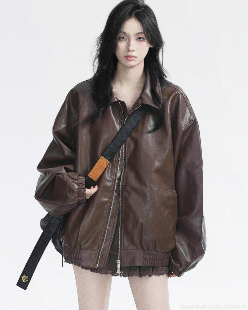 Y2K Leather Jacket