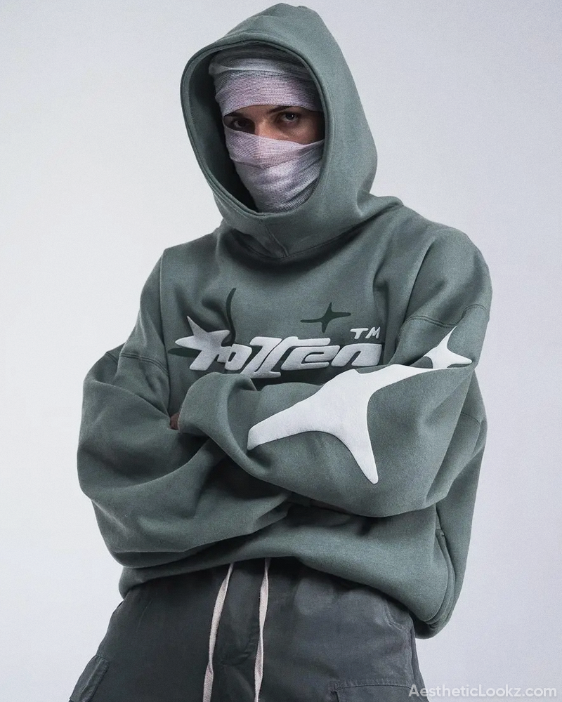 Y2K Puff Print Hoodie