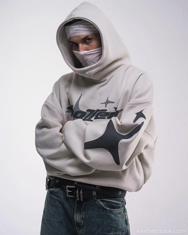 Y2K Puff Print Hoodie