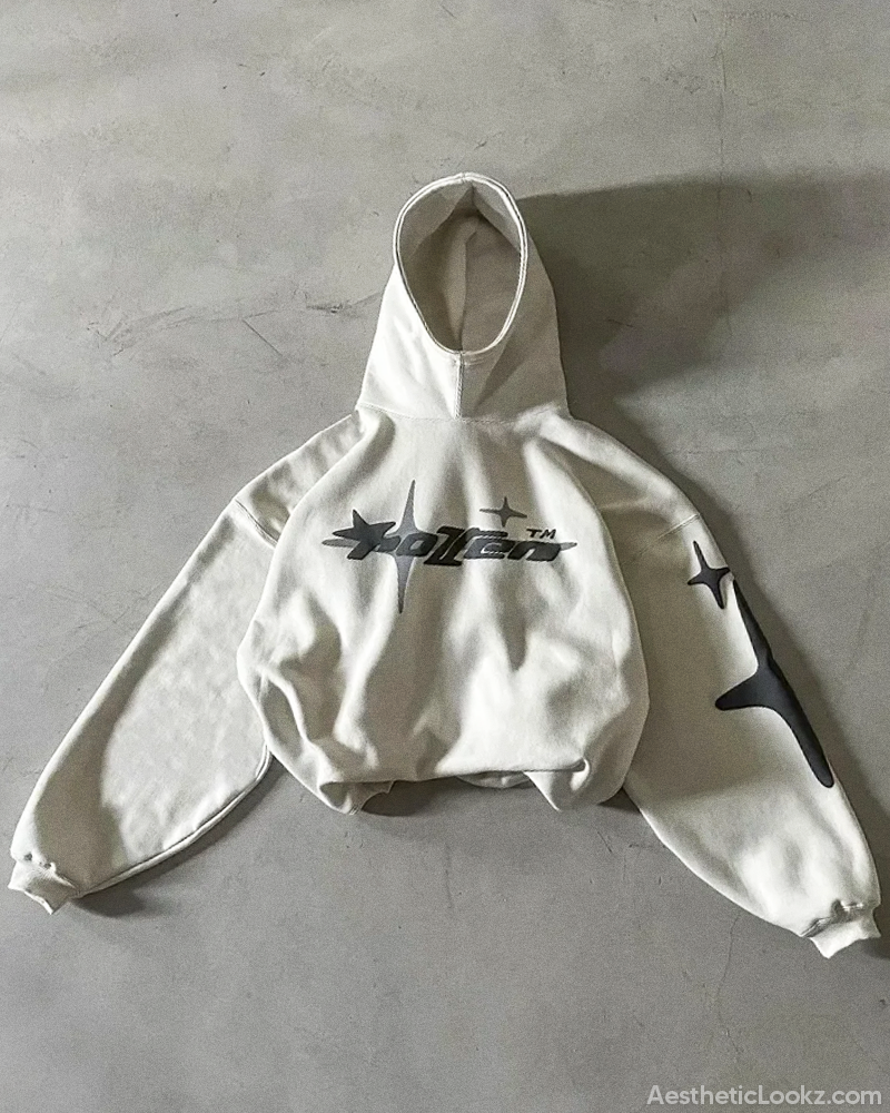 Y2K Puff Print Hoodie