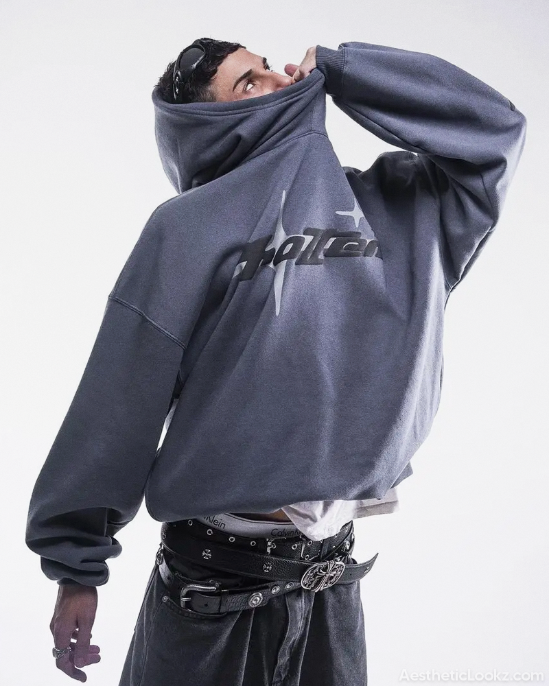 Y2K Puff Print Hoodie