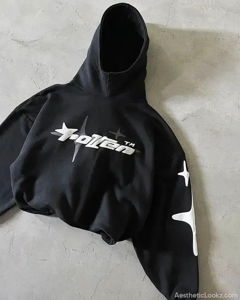 Y2K Puff Print Hoodie