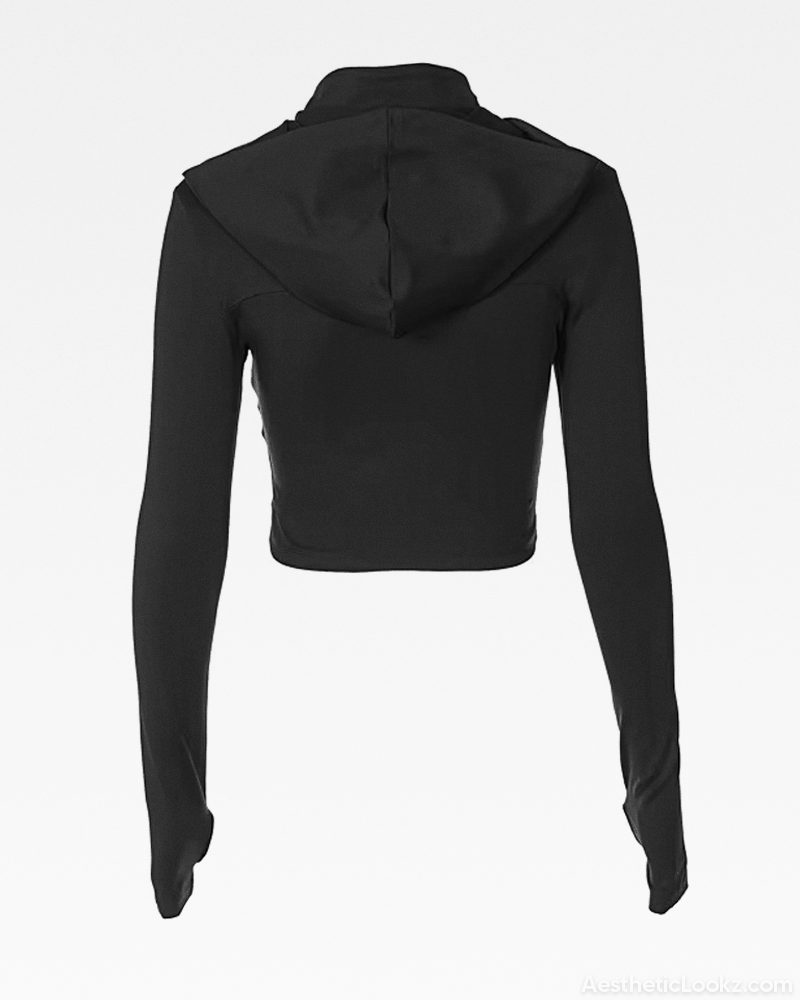 Y2K Zip Up Crop Jacket