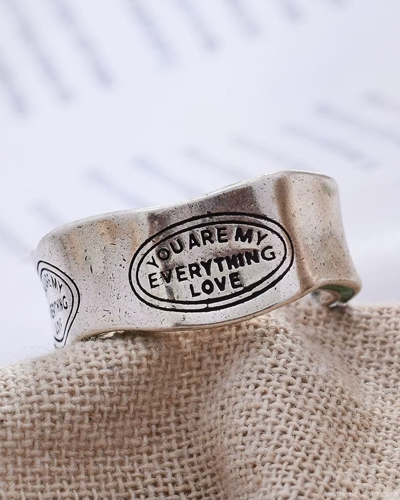 You Are My Everything Love Ring